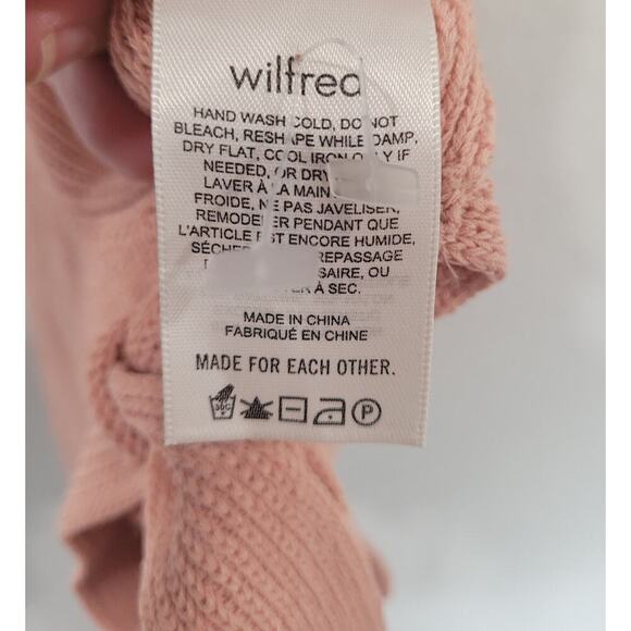 Artizia Wilfred Women's Knitted Pink Crop Top with back tie size m/l #11 - Picture 3 of 7